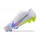 Nike Air Zoom Mercurial Vapor XV Elite FG Green Pink White Gold For Men Low-top Soccer Cleats