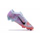 Nike Air Zoom Mercurial Vapor XV Elite FG LightBlue Purple For Men Low-top Soccer Cleats
