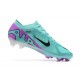 Nike Air Zoom Mercurial Vapor XV Elite FG LightGreen Purple Black For Men Low-top Soccer Cleats 