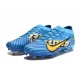 Nike Air Zoom Mercurial Vapor XV Elite FG Low Blue Yellow Men Soccer Cleats 