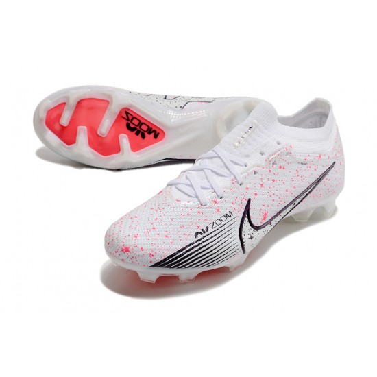 Nike Air Zoom Mercurial Vapor XV Elite FG Low Pink White Black Men Soccer Cleats