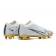 Nike Air Zoom Mercurial Vapor XV Elite FG Low-top Black Gold White Men Soccer Cleats