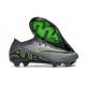 Nike Air Zoom Mercurial Vapor XV Elite FG Low-top Black Grey Green Women And Men Soccer Cleats