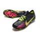 Nike Air Zoom Mercurial Vapor XV Elite FG Low-top Black Pink Yellow Men Soccer Cleats 