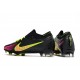 Nike Air Zoom Mercurial Vapor XV Elite FG Low-top Black Pink Yellow Men Soccer Cleats