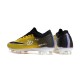 Nike Air Zoom Mercurial Vapor XV Elite FG Low-top Black White Yellow Women And Men Soccer Cleats