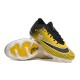 Nike Air Zoom Mercurial Vapor XV Elite FG Low-top Black White Yellow Women And Men Soccer Cleats