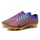 Nike Air Zoom Mercurial Vapor XV Elite FG Low-top Blue Purple Men Soccer Cleats 