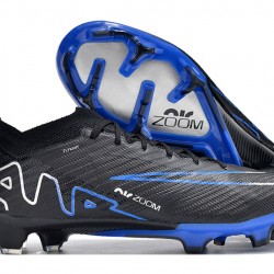 Nike Air Zoom Mercurial Vapor XV Elite FG Low-top Dark Blue Black Sliver Women And Men Soccer Cleats 