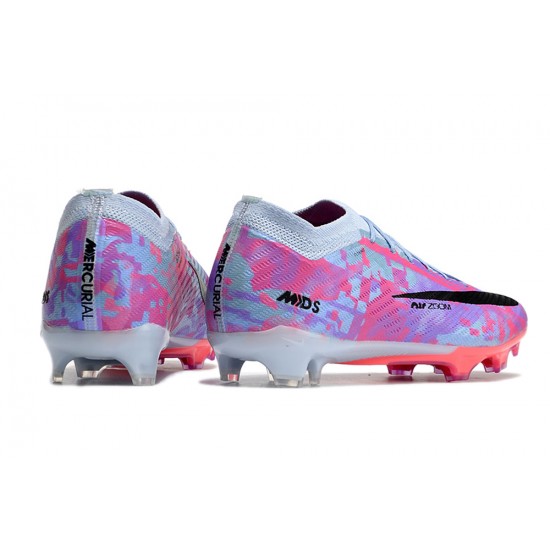 Nike Air Zoom Mercurial Vapor XV Elite FG Low-top Grey Purple Pink Women And Men Soccer Cleats