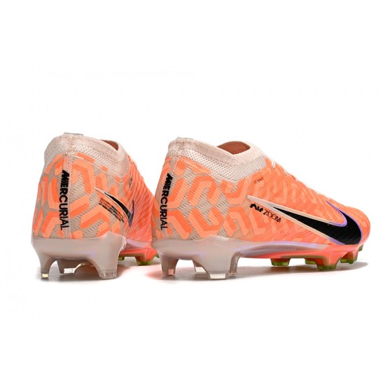 Nike Air Zoom Mercurial Vapor XV Elite FG Low-top Orange Apricot Gold Women And Men Soccer Cleats