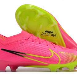 Nike Air Zoom Mercurial Vapor XV Elite FG Low-top Pink Green Women And Men Soccer Cleats 