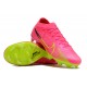 Nike Air Zoom Mercurial Vapor XV Elite FG Low-top Pink Green Women And Men Soccer Cleats 