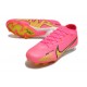 Nike Air Zoom Mercurial Vapor XV Elite FG Low-top Pink Yellow White Women And Men Soccer Cleats