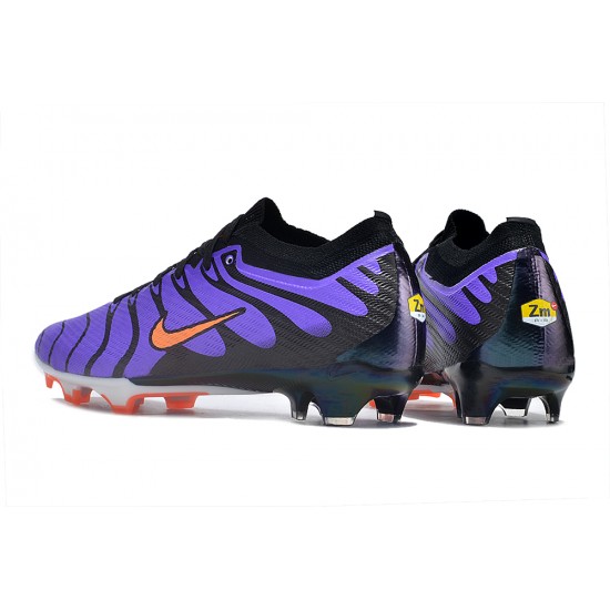 Nike Air Zoom Mercurial Vapor XV Elite FG Low-top Purple Black Women And Men Soccer Cleats 