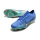 Nike Air Zoom Mercurial Vapor XV Elite FG Low-top Turqoise Blue Men Soccer Cleats