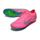 Nike Air Zoom Mercurial Vapor XV Elite FG Low-top Turqoise Pink Green Women And Men Soccer Cleats