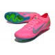 Nike Air Zoom Mercurial Vapor XV Elite FG Low-top Turqoise Pink Green Women And Men Soccer Cleats 