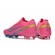 Nike Air Zoom Mercurial Vapor XV Elite FG Low-top Turqoise Pink Green Women And Men Soccer Cleats