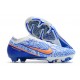 Nike Air Zoom Mercurial Vapor XV Elite FG Low-top White Blue Women And Men Soccer Cleats 