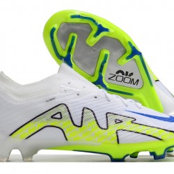 Nike Air Zoom Mercurial Vapor XV Elite FG Low-top White Green Blue Women And Men Soccer Cleats 