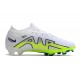 Nike Air Zoom Mercurial Vapor XV Elite FG Low-top White Green Blue Women And Men Soccer Cleats