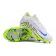 Nike Air Zoom Mercurial Vapor XV Elite FG Low-top White Green Blue Women And Men Soccer Cleats