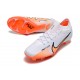 Nike Air Zoom Mercurial Vapor XV Elite FG Low-top White Orange Men Soccer Cleats 