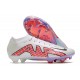 Nike Air Zoom Mercurial Vapor XV Elite FG Low-top White Pink Purple Men Soccer Cleats