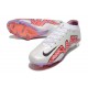 Nike Air Zoom Mercurial Vapor XV Elite FG Low-top White Pink Purple Men Soccer Cleats