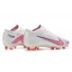 Nike Air Zoom Mercurial Vapor XV Elite FG Low-top White Purple Men Soccer Cleats 