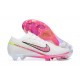 Nike Air Zoom Mercurial Vapor XV Elite FG Low-top White Purple Pink Women And Men Soccer Cleats 