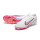 Nike Air Zoom Mercurial Vapor XV Elite FG Low-top White Purple Pink Women And Men Soccer Cleats