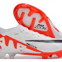 Nike Air Zoom Mercurial Vapor XV Elite FG Low-top White Red Black Women And Men Soccer Cleats 