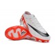 Nike Air Zoom Mercurial Vapor XV Elite FG Low-top White Red Black Women And Men Soccer Cleats 