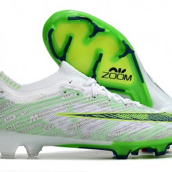 Nike Air Zoom Mercurial Vapor XV Elite FG Low-top White Yellow Green Women And Men Soccer Cleats 