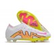 Nike Air Zoom Mercurial Vapor XV Elite FG Low-top White Yellow Pink Men Soccer Cleats