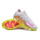 Nike Air Zoom Mercurial Vapor XV Elite FG Low-top White Yellow Pink Men Soccer Cleats