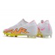 Nike Air Zoom Mercurial Vapor XV Elite FG Low-top White Yellow Pink Men Soccer Cleats