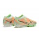 Nike Air Zoom Mercurial Vapor XV Elite FG Orange Green Black For Men Low-top Soccer Cleats 