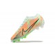 Nike Air Zoom Mercurial Vapor XV Elite FG Orange Green Black For Men Low-top Soccer Cleats 