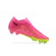 Nike Air Zoom Mercurial Vapor XV Elite FG Pink Yellow For Men Low-top Soccer Cleats