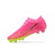 Nike Air Zoom Mercurial Vapor XV Elite FG Pink Yellow For Men Low-top Soccer Cleats 