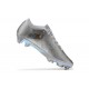 Nike Air Zoom Mercurial Vapor XV Elite FG Silver Gold For Men Low-top Soccer Cleats