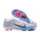 Nike Air Zoom Mercurial Vapor XV Elite FG White Blue Pink Red For Men Low-top Soccer Cleats