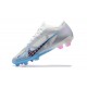 Nike Air Zoom Mercurial Vapor XV Elite FG White Blue Pink Red For Men Low-top Soccer Cleats