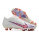 Nike Air Zoom Mercurial Vapor XV Elite FG White Purple Orange For Men Low-top Soccer Cleats