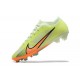 Nike Air Zoom Mercurial Vapor XV Elite FG Yellow Orange Blue For Men Low-top Soccer Cleats 