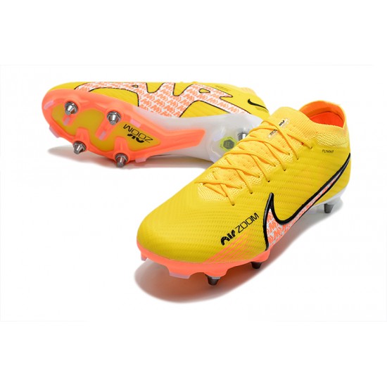 Nike Air Zoom Mercurial Vapor XV Elite SG Low-top Yellow Men Soccer Cleats