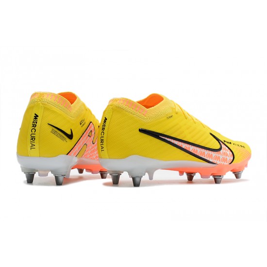 Nike Air Zoom Mercurial Vapor XV Elite SG Low-top Yellow Men Soccer Cleats